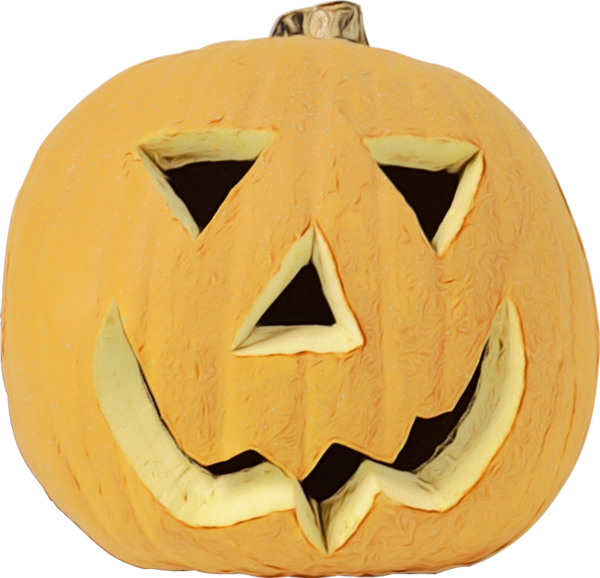 Transparent Jackolantern Calabaza Squash Pumpkin for Halloween