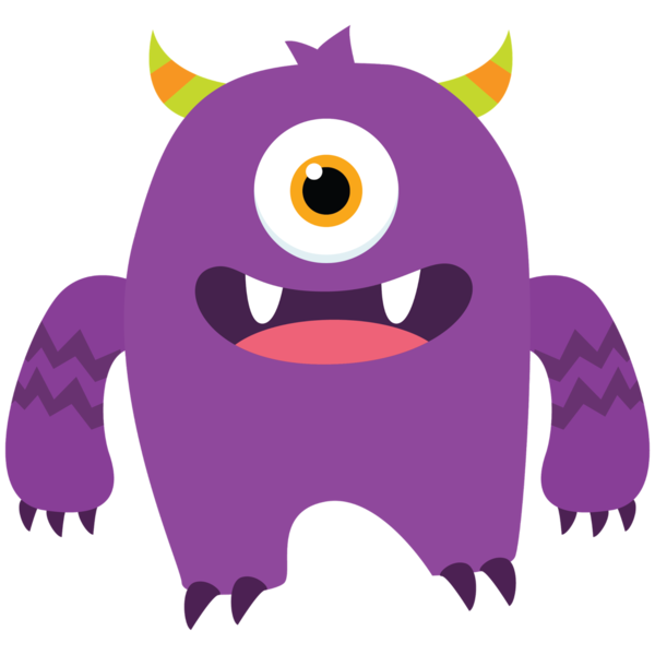 Transparent Monster Halloween Website Pink Purple for Halloween