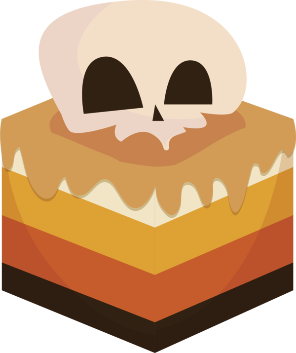 Transparent Halloween Cake Layer Cake Cupcake Food Orange for Halloween