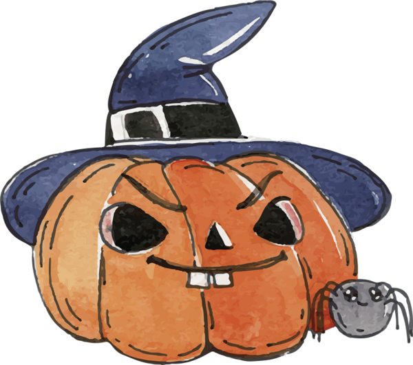 Transparent Witch Pumpkin Halloween Headgear for Halloween