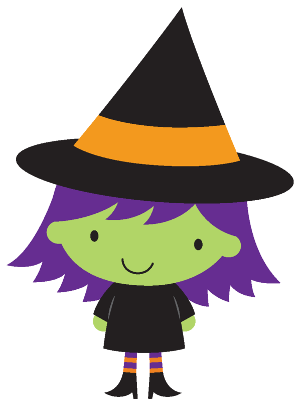 Transparent Witch Cartoon Witchcraft Witch Hat for Halloween