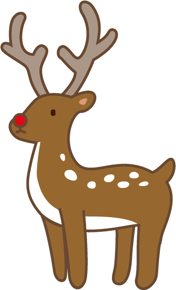 Transparent christmas Reindeer Deer Animal figure for reindeer for Christmas