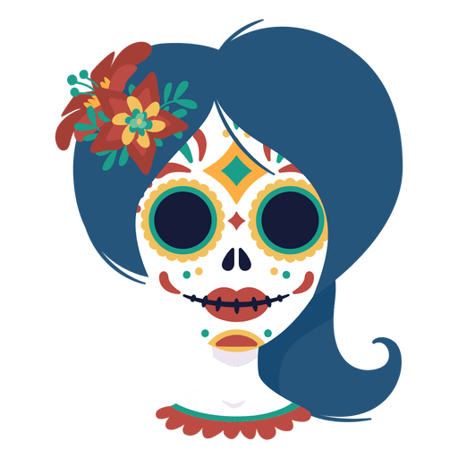 Transparent La Calavera Catrina Day Of The Dead Death Skull Eyewear for Halloween