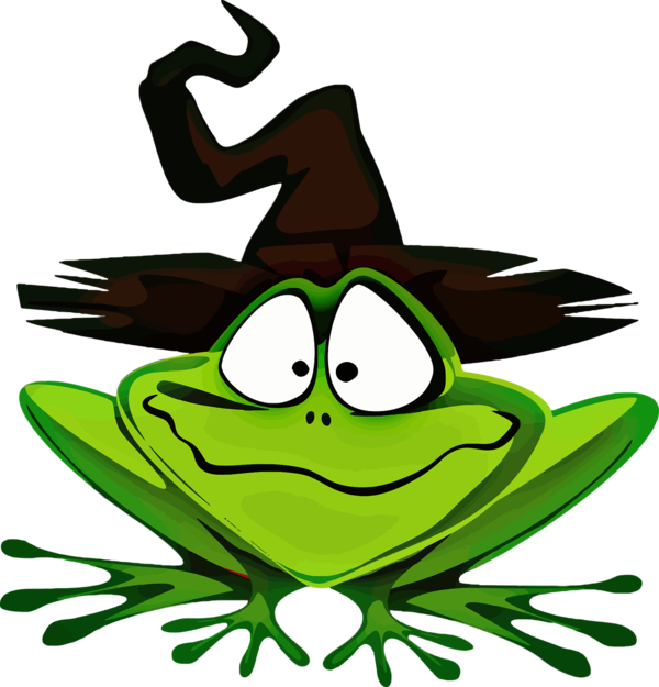 Transparent Frog Halloween Cartoon Leaf Toad for Halloween