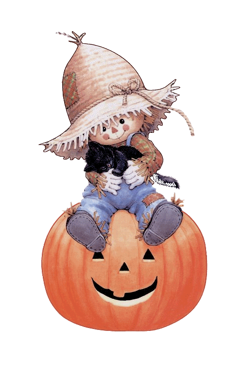 Transparent Drawing Scarecrow Cuteness Calabaza Pumpkin for Halloween