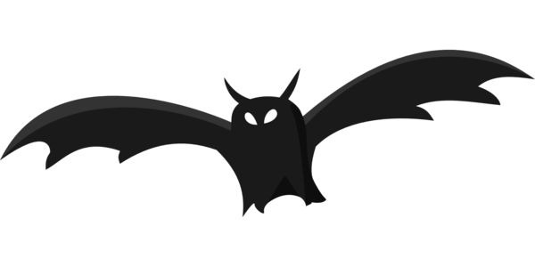 Transparent Bat Halloween Vampire Bat Silhouette for Halloween