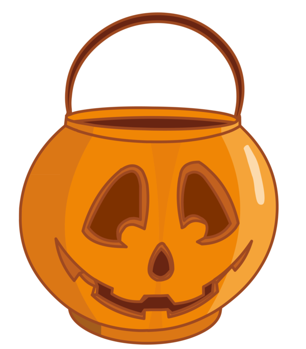 Transparent Halloween Pumpkin Jack O Lantern Calabaza Kettle for Halloween