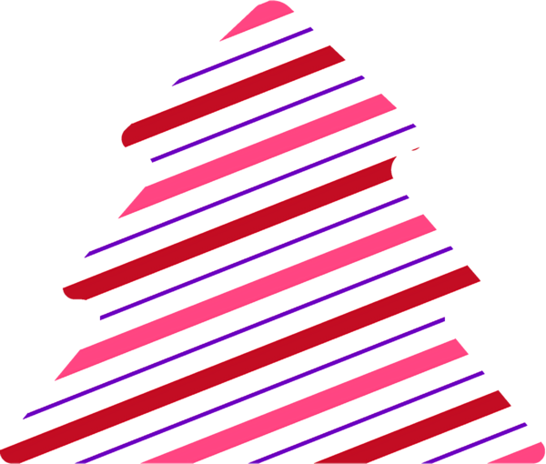 Transparent christmas Pink Line Magenta for christmas tree for Christmas