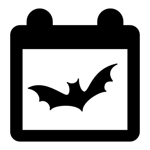 Transparent Halloween Calendar Symbol Black Leaf for Halloween