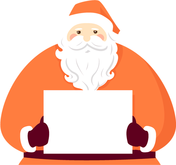 Transparent christmas Santa claus Cartoon Pleased for santa for Christmas