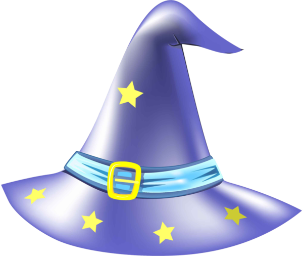 Transparent Hat Witch Hat Cap Headgear Purple for Halloween