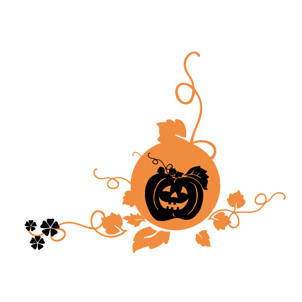Transparent Halloween Pumpkin Jack O Lantern Design Orange for Halloween