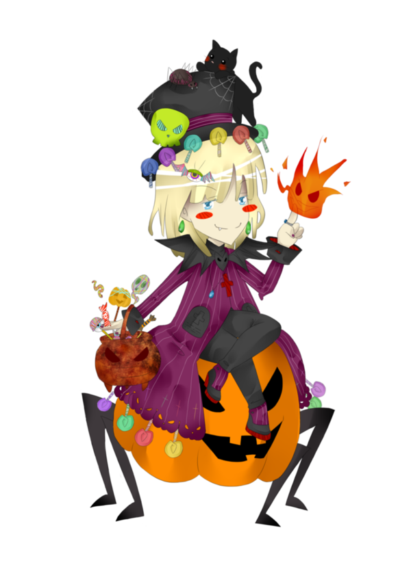 Transparent Pumpkin Halloween Character for Halloween