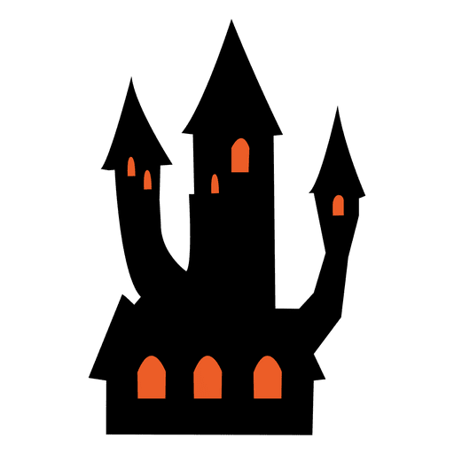 Transparent Halloween Haunted House House Silhouette Tree for Halloween