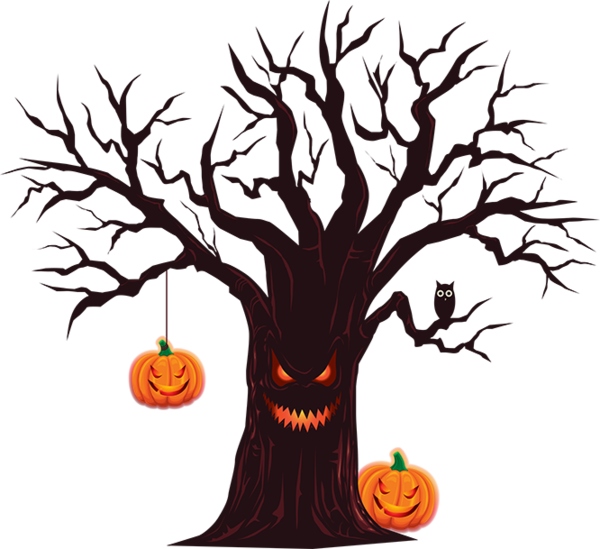Transparent Halloween Tree Halloween Drawing Tree Woody Plant for Halloween
