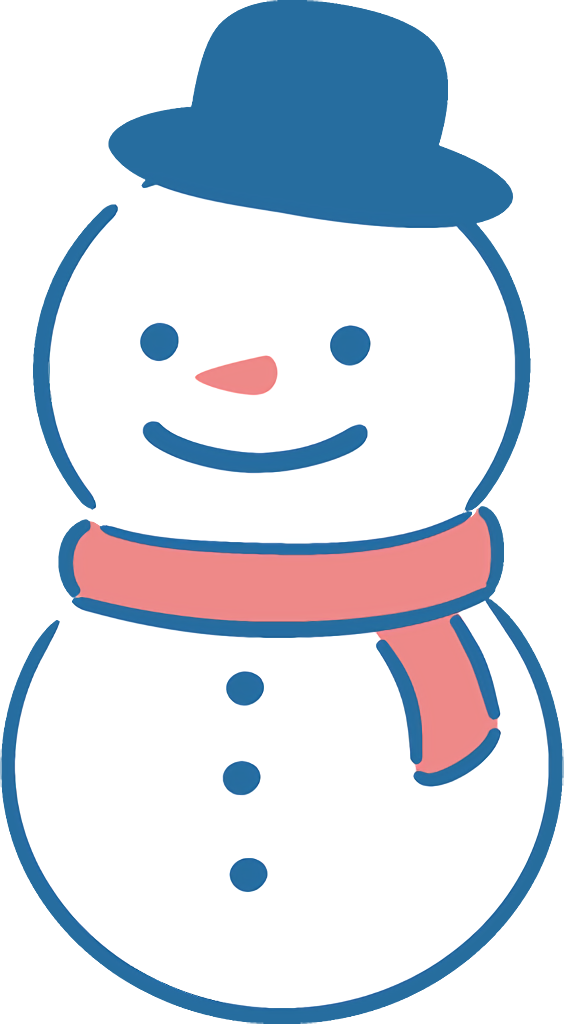 Transparent christmas Snowman Nose Line art for snowman for Christmas