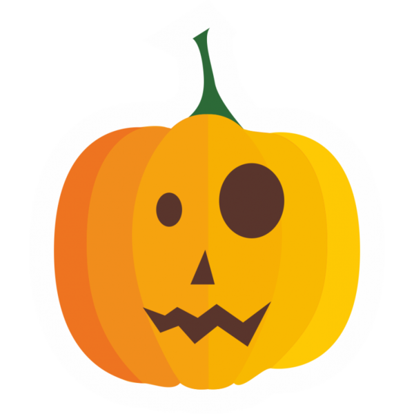 Transparent Jacko'lantern Pumpkin Calabaza Fruit for Halloween