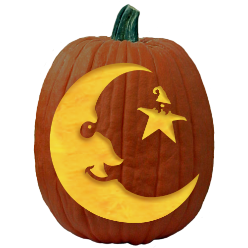 Transparent Jackolantern Carving Pumpkin Calabaza for Halloween