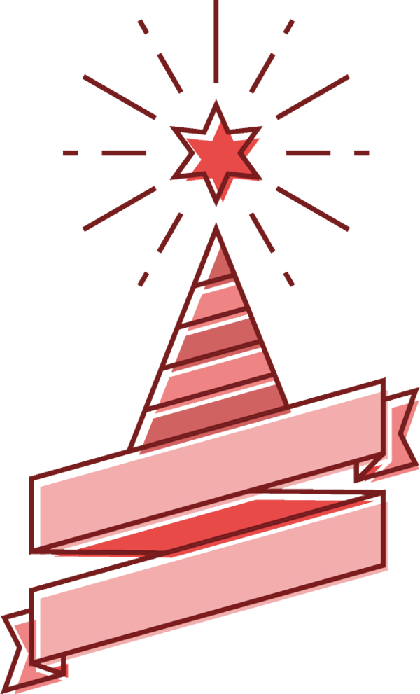 Transparent christmas Line Triangle Rectangle for christmas ornament for Christmas
