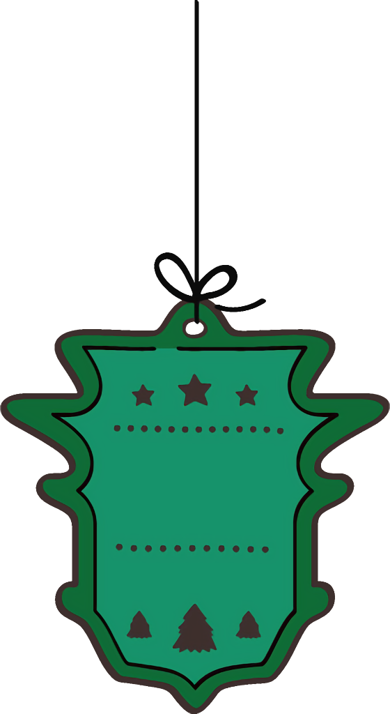 Transparent christmas Green Holiday ornament Birthday candle for christmas ornament for Christmas