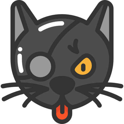 Transparent Black Cat Whiskers Cat Snout for Halloween