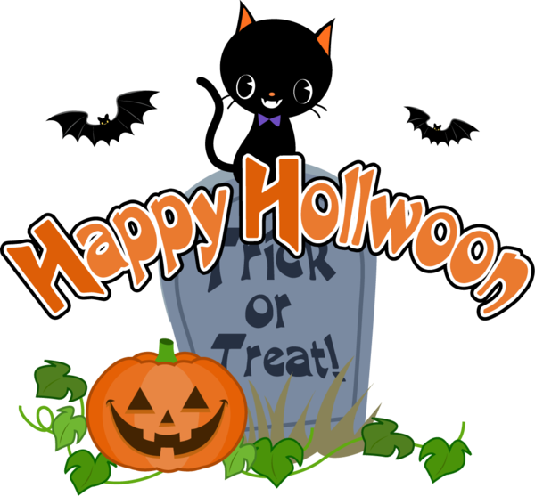 Transparent Whiskers Halloween Cartoon Logo for Halloween