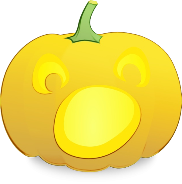 Transparent Jackolantern Lantern Halloween Yellow Bell Pepper for Halloween