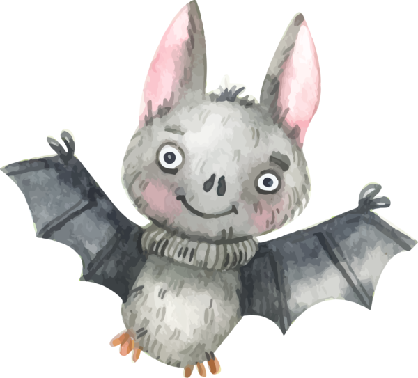 Transparent Halloween Bat Holiday Stuffed Toy for Halloween
