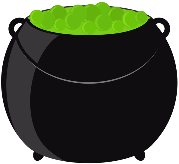 Transparent Halloween Cauldron Party Cookware And Bakeware Flowerpot for Halloween