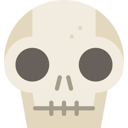 Transparent Bone Skull Mask Head for Halloween