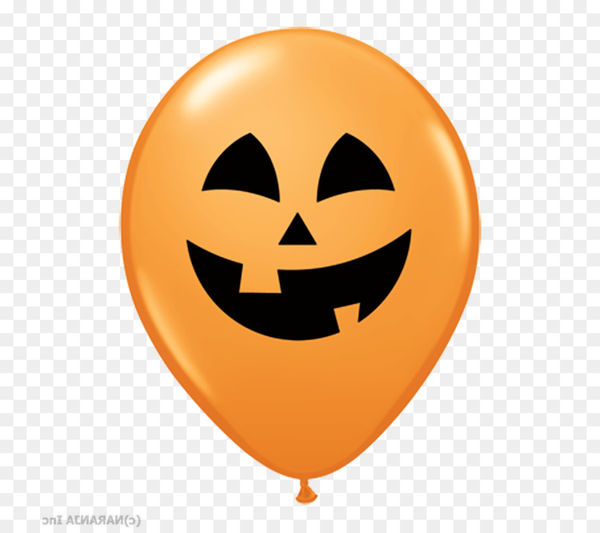 Transparent Balloon Toy Balloon Latex Orange for Halloween