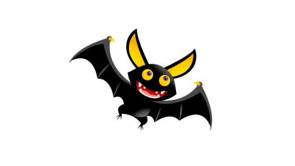 Transparent Bat Halloween Blog Logo for Halloween