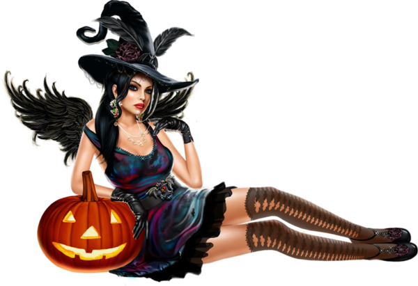 Transparent Witch Witchcraft Woman Halloween for Halloween