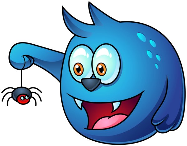 Transparent Monster Halloween Animation Blue Fish for Halloween
