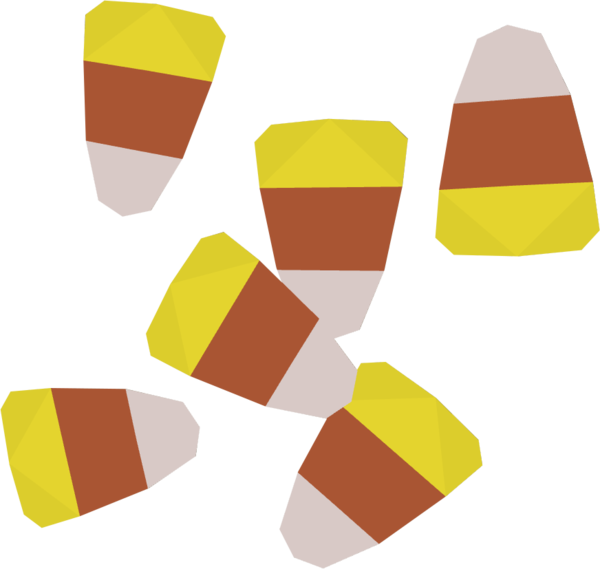 Transparent Candy Corn Candy Corn Yellow Orange for Halloween
