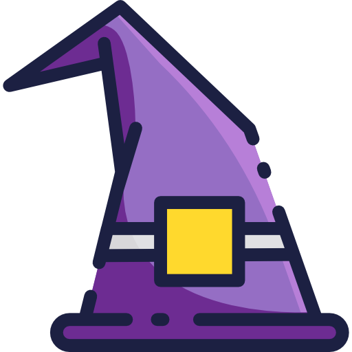 Transparent Avatar Horror Witchcraft Angle Purple for Halloween