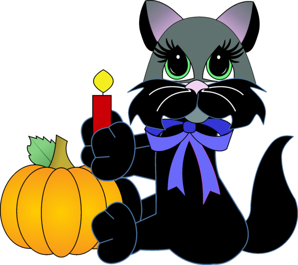 Transparent Whiskers Black Cat Dog Cat Cartoon for Halloween