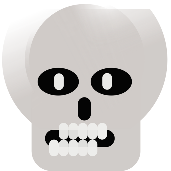 Transparent Skull Bone Skull And Crossbones Nose for Halloween