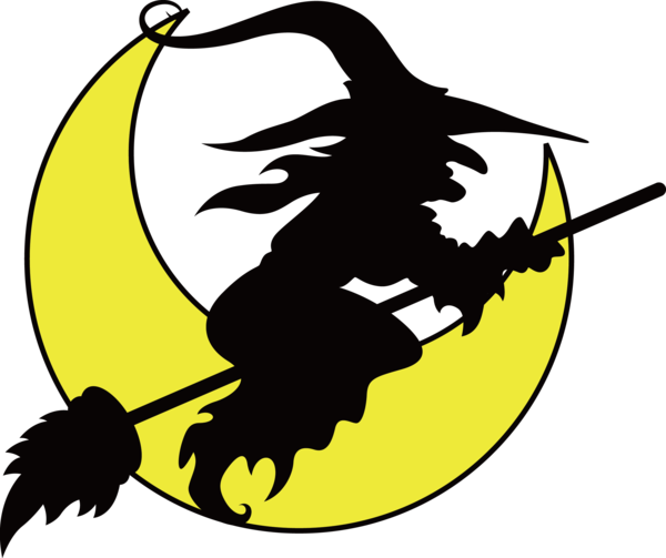 Transparent Halloween Quiz Halloween Witchcraft Silhouette Black And White for Halloween