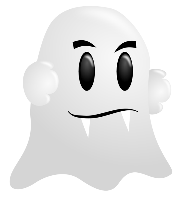 Transparent Halloween Ghost Live Television Ghost Emotion Head for Halloween
