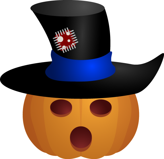 Transparent Calabaza Pumpkin Jackolantern Hat Headgear for Halloween
