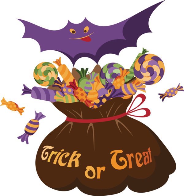 Transparent Halloween Cartoon Purple Design for Halloween