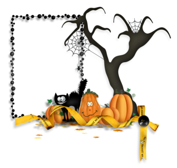 Transparent Halloween Picture Frames Graphic Frames Cartoon for Halloween