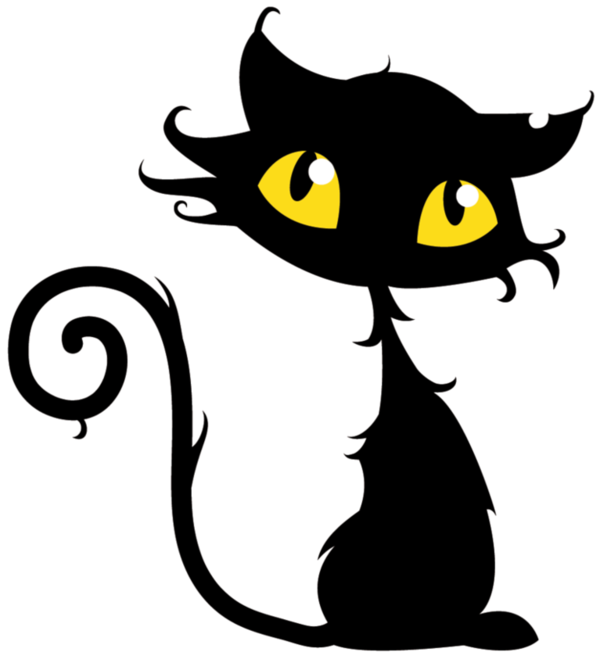 Transparent Cat Black Cat Kitten Cartoon for Halloween