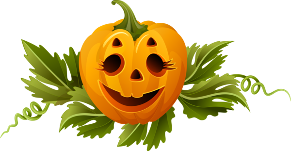 Transparent Pumpkin Drawing Vegetable Plant Vegetarian Food for Halloween