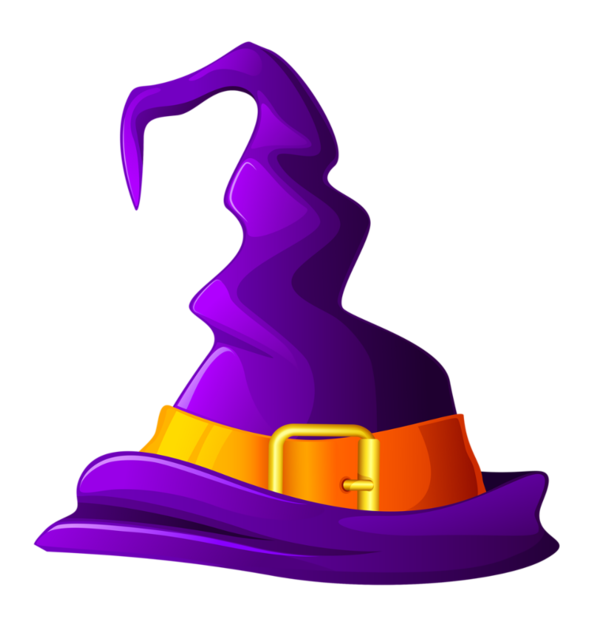 Transparent Halloween Kalpak Party Hat Purple Violet for Halloween