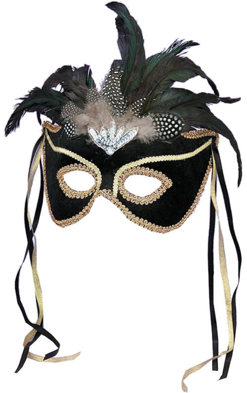 Transparent Mask Masquerade Ball Mardi Gras Masque for Halloween