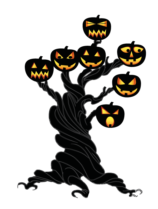 Transparent The Halloween Tree Halloween Cake Halloween Silhouette Font for Halloween