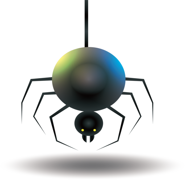 Transparent Spider Halloween Black House Spider Angle Sphere for Halloween