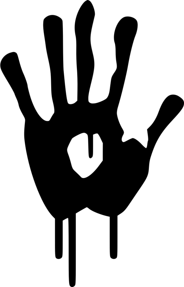 Transparent Youtube Horror Icon Horror Silhouette Hand for Halloween